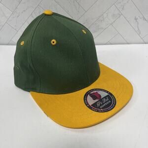 PitBull High Quality Premium Headwear Snapback Green Yellow Baseball Hat Cap NEW